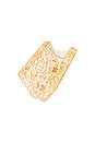 view 4 of 5 Carmella Metallic Foil Box Clutch in Gold