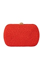 view 1 of 5 Martina Coiled Rope Clutch in Red