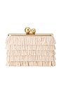 view 1 of 5 Carlita Fringe Clutch in Natural