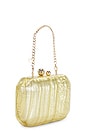 view 3 of 5 Mateo Metallic Clutch in Gold