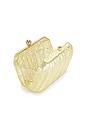 view 4 of 5 Mateo Metallic Clutch in Gold