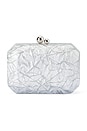 view 1 of 5 Mateo Metallic Clutch in Silver