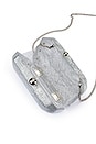 view 5 of 5 Mateo Metallic Clutch in Silver