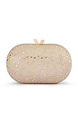 view 1 of 4 Faye Oval Clutch in Gold