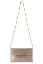 view 4 of 5 Cara Crystal Envelope Clutch in Champagne