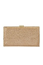 view 1 of 7 Stef Crystal Box Clutch in Gold