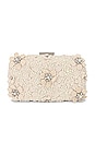 view 1 of 5 Beth Encrusted Pod Style Clutch in Ivory
