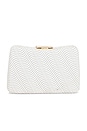 view 2 of 5 CLUTCH TEJIDO LINDY in White