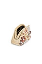 view 4 of 5 Fern Crystal Embellished Clutch in Natural