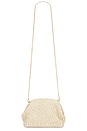 view 1 of 5 Kaia Studded Woven Clutch in Natural