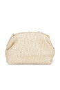 view 3 of 5 Kaia Studded Woven Clutch in Natural
