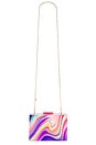 view 5 of 5 Dorothy Swirl Print Box Clutch in Rainbow