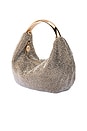 view 2 of 7 Pixie Crystal Mesh Bag in Champagne