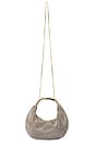 view 4 of 7 Pixie Crystal Mesh Bag in Champagne