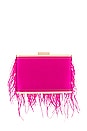 view 2 of 5 Estelle Feather Clutch in Fuchsia