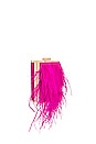 view 3 of 5 Estelle Feather Clutch in Fuchsia