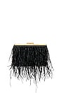 view 1 of 5 Estelle Feather Clutch in Black