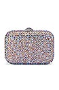 view 1 of 5 Casey Hot Fix Encrusted Clutch in Pastel
