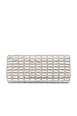 view 1 of 5 Aston Crystal Foldover Clutch in Silver