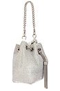 view 3 of 5 Sylvie Crystal Pouch in Silver