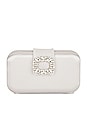 view 1 of 5 Emmy Crystal Trim Clutch in Oyster