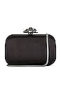 view 1 of 5 Rosa Crystal Lock Clutch in Black