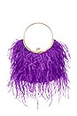 view 2 of 4 Penny Feathered Frame Bag in Purple