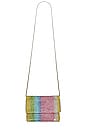 view 5 of 5 Dianna Soft Crystal Clutch in Rainbow