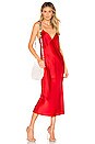 view 1 of 3 Issa Silk Bias Cut Slip Dress in Scarlet
