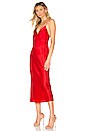 view 2 of 3 Issa Silk Bias Cut Slip Dress in Scarlet