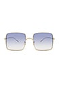 view 1 of 3 LUNETTES DE SOLEIL RASSINE in Soft Gold & Light Blue Gradient