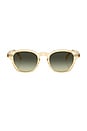 view 1 of 3 Eyles Sunglasses in Beige & Green