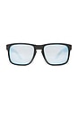 view 1 of 3 Holbrook Rectangle Sunglasses in Polished Black