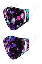 view 1 of 3 Irene Face Mask 2 Pack in Dark Tie Dye