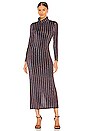 view 1 of 4 Fliss Dress in Metallic Stripe