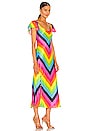 view 2 of 3 Amelia Dress in Rainbow Chevron