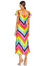 view 3 of 3 Amelia Dress in Rainbow Chevron
