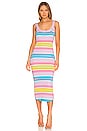 view 1 of 4 Brittany Dress in Bright Candy Stripe
