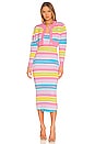 view 4 of 4 Brittany Dress in Bright Candy Stripe