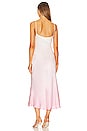 view 3 of 4 Lia Silk Slip Dress in White & Pink Ombre