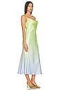 view 2 of 3 Lia Midi Dress in Green Blue Ombre