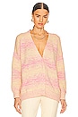 view 1 of 4 Frankie Cardigan in Pink Yellow