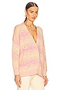 view 2 of 4 Frankie Cardigan in Pink Yellow