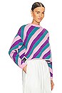 view 2 of 4 Mickey Sweater in Three Colour Stripe