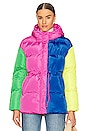 view 1 of 6 Misha Coat in Colourblock