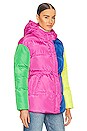 view 3 of 6 Misha Coat in Colourblock