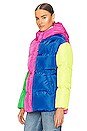view 4 of 6 Misha Coat in Colourblock