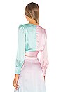 view 4 of 5 Abbie Top in Pink & Green