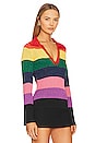view 2 of 5 Jordan Knit Top in Rainbow Stripe