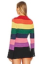 view 3 of 5 Jordan Knit Top in Rainbow Stripe